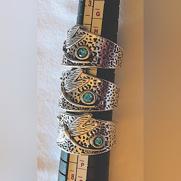 New Rings- Wide Dragonfly Silver/Tungsten, 3 Available Sz’s- 5, 6, 7 💎 Gemstone - Picture 16 of 16